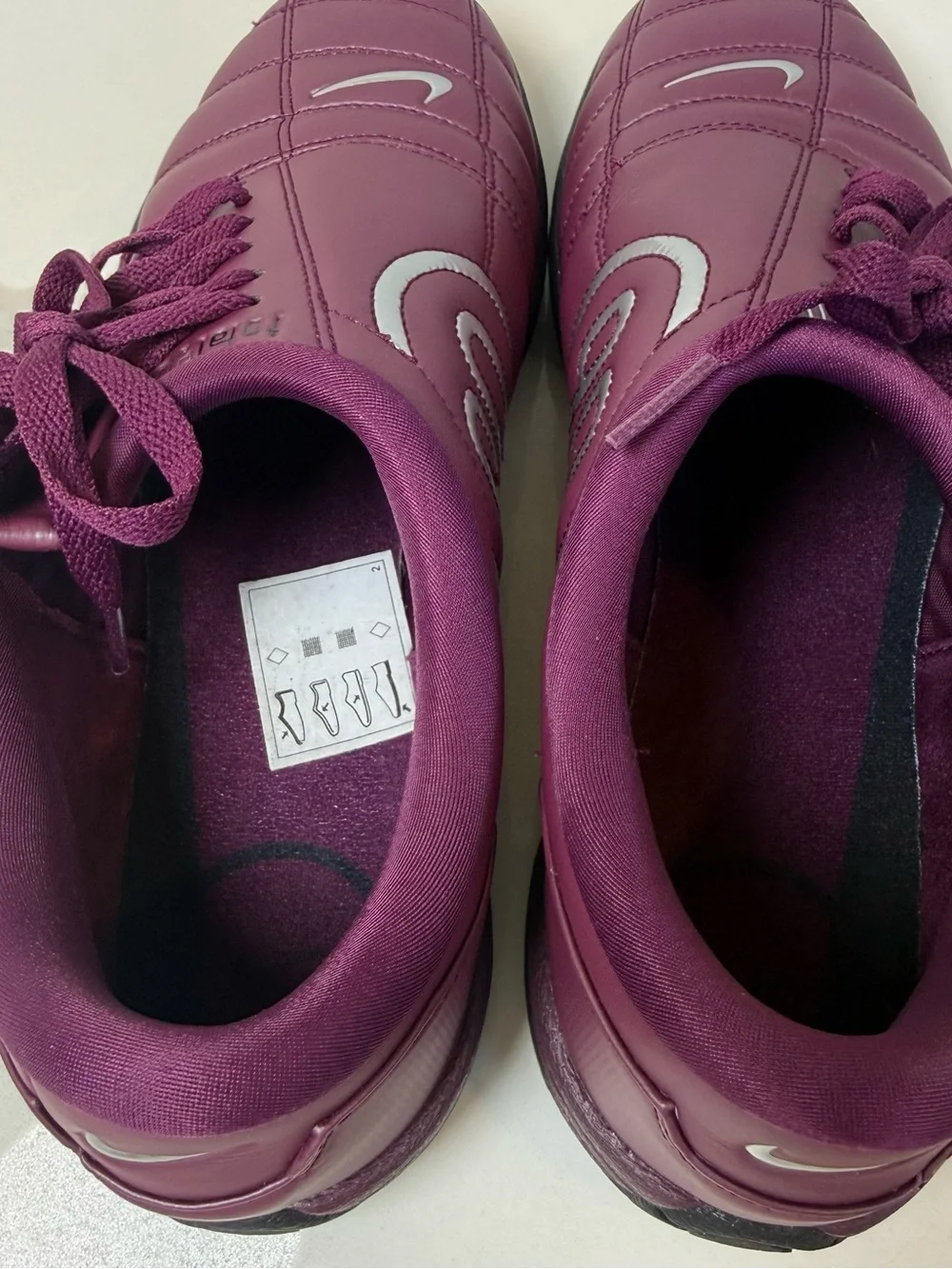 Nike Total 90 3 SP Soccer Turf Shoes mens size 10 HJ9351-600 Bordeaux 2024